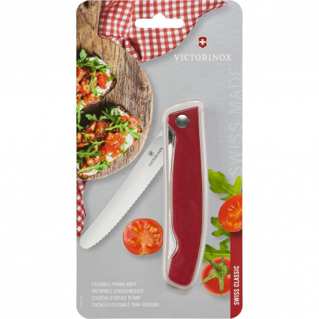 Victorinox Swiss Classic Foldable Paring Knife - Red