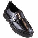 Platform shoes with a buckle Vinceza W JAN237A, black (37)