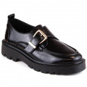 Platform shoes with a buckle Vinceza W JAN237A, black (37)