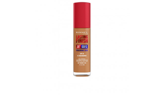 RIMMEL LONDON LASTING FINISH hydration boost SPF20 #407-Warm Tan 30 ml