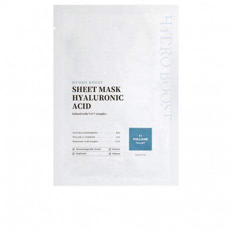VILLAGE 11 HYDRO BOOST sheet mask hyaluronic acid 23 gr