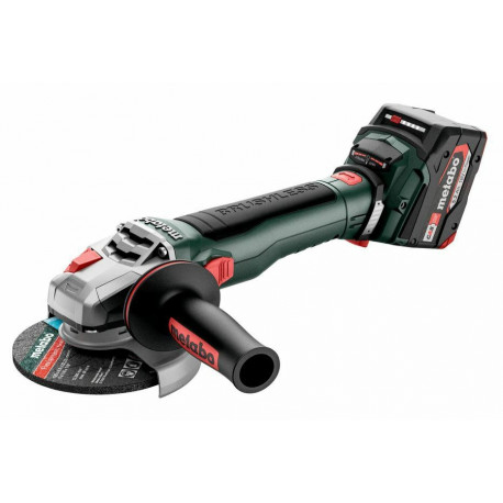 METABO.ANGLE GRINDER WB 18 LT BL 11-125 QUICK 2x5.2Ah METABOX
