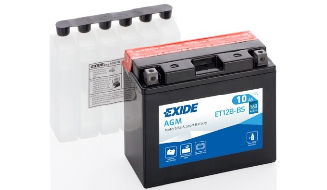 12V 10Ah YT12B-BS AGM 150x70x130+- Exide