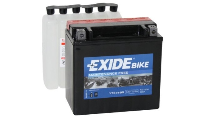 12V 12Ah YTX14-BS AGM 150x87x145+- Exide