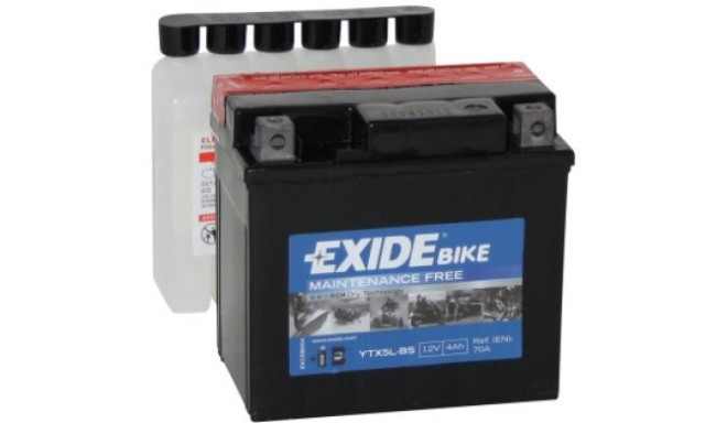 12V 4Ah YTX5L-BS AGM 113x70x105-+ Exide