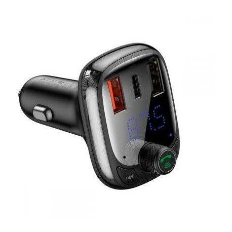 Baseus FM Transmitter 2xUSB+USB-C 12/24V