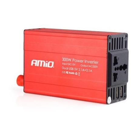 Inverter 12V-230V,300/600W, 2 USB-pesa