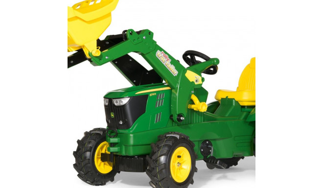 Pedaalidega traktor John Deere 6210R kopaga