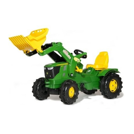 Педальный трактор John Deere 6210R с ковшом