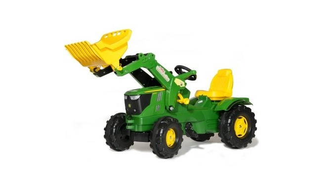 Pedaalidega traktor John Deere 6210R kopaga