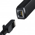 Interneti adapter USB A kuni RJ45 100Mbps, must