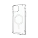 (UAG) Urban Armor Gear Plyo compatible with Magsafe for IPHONE 15 PLUS ice white