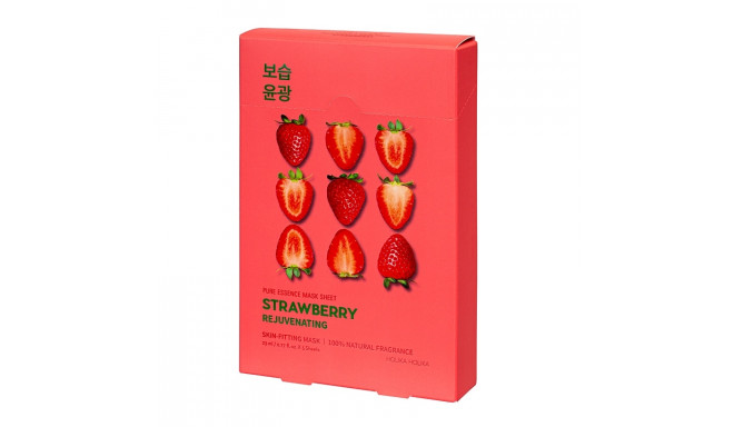 Holika Holika Комплект тканевых масок Pure Essence Mask Sheet - Strawberry (5 шт)