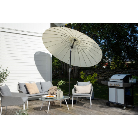 Päikesevari Palmetto D270, valge