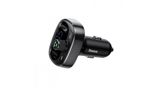 Bluetooth FM Modulator Car Charger 2xUSB 3.4A, Black