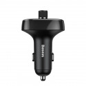 Bluetooth FM Modulator Car Charger 12-24V 2xUSB 3.4A, Black