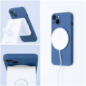 Silicone Mag Cover case compatible with MagSafe for IPHONE 13 blue