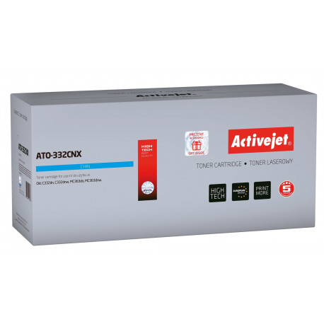Activejet ATO-332CNX tooner (asendus OKI 46508711; Supreme; 3000 lehekülge; tsüaan)