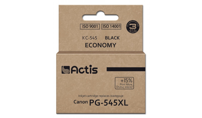 Actis KC-545 tindikassett (asendus Canon PG-545XL-le; Supreme; 15 ml; 207 lehekülge; must).