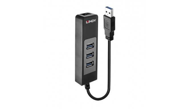I/O HUB USB3 & LAN ADAPTER/43176 LINDY