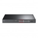 Switch|TP-LINK|Desktop/pedestal|16x10Base-T / 100Base-TX|2x10/100/1000BASE-T/SFP combo|PoE+ ports 16