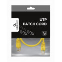 PATCH CABLE CAT5E UTP 0.25M/YELLOW PP12-0.25M/Y GEMBIRD
