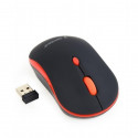 Gembird wireless mouse MUSW-4B-03-R, black/red