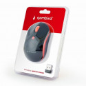 Gembird wireless mouse MUSW-4B-03-R, black/red