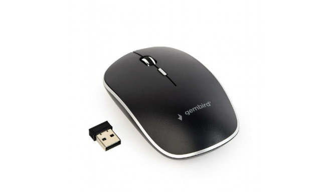 MOUSE USB OPTICAL WRL/BLACK MUSW-4B-01 GEMBIRD