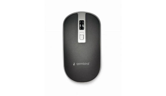 MOUSE USB OPTICAL WRL BLACK/SILVER MUSW-4B-06-BS GEMBIRD