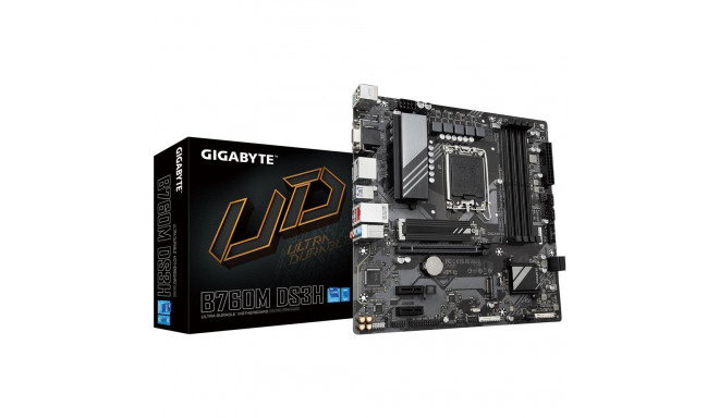 Mainboard|GIGABYTE|Intel B760 Express|LGA1700|Micro-ATX|Memory DDR5|Memory slots 4|2xPCI-Express 3.0