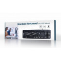 KEYBOARD STANDART USB ENG BIG/LETT. BLACK KB-US-103 GEMBIRD