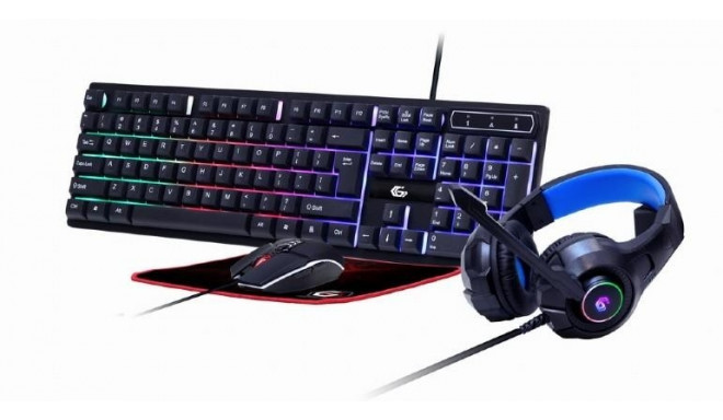 KEYBOARD USB GAMING KIT ENG/GHOST GGS-UMGL4-02 GEMBIRD