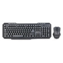 Gembird klaviatuur KBS-WM-02 Wireless Multimedia ENG, must + hiir