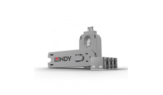 USB PORT BLOCKER 4PACK/WHITE 40454 LINDY