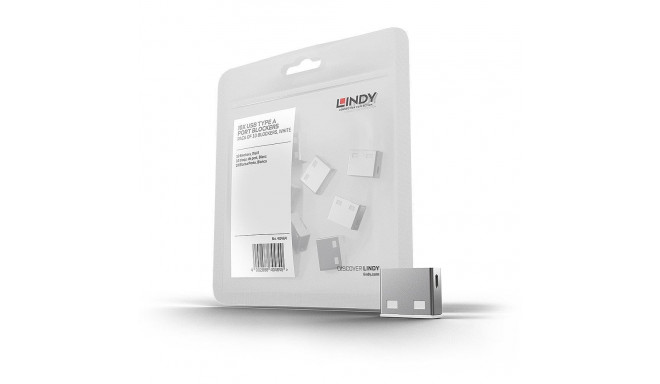 USB PORT BLOCKER 10PACK/WHITE 40464 LINDY