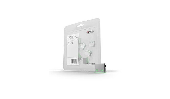USB PORT BLOCKER 10PACK/GREEN 40461 LINDY