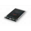 HDD CASE EXT. USB3 2.5"/TRANSPARENT EE2-U3S9-6 GEMBIRD