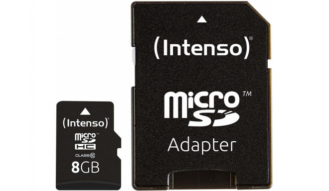 Intenso mälukaart SDHC 8GB Class 10 + adapter (3413460)