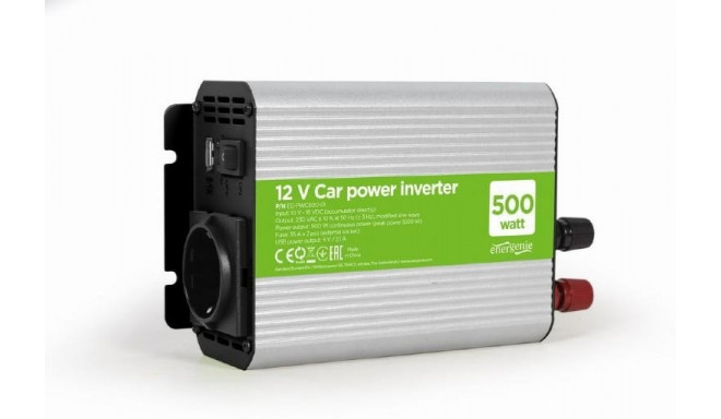 POWER INVERTER CAR 12V 500W/EG-PWC500-01 GEMBIRD