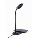 MOBILE CHARGER WRL DESK LAMP/BLACK TA-WPC10-LED-01 GEMBIRD
