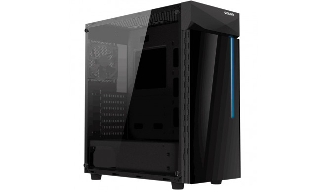 Case|GIGABYTE|C200 GLASS|MidiTower|Not included|ATX|MicroATX|MiniITX|Colour Black|GB-C200G