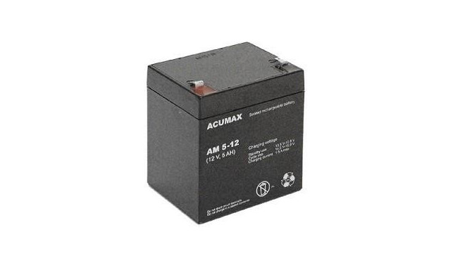 BATTERY 12V 5AH VRLA/AM5-12T2 ACUMAX EMU