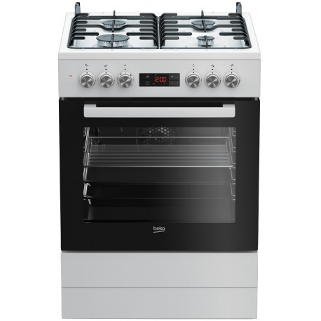 Gaasipliit Beko FSM 62320DWS elektriahjuga, 60 cm