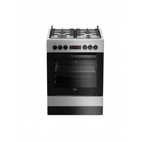 Gaasipliit Beko FSM 62320DSS elektriahjuga, 60 cm