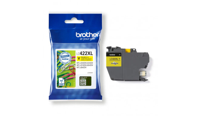 Brother LC422XL (LC422XLY) Ink Cartridge, Yellow