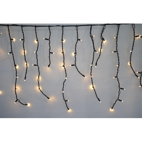 240 LED kummist jääpurikas 4,7 m soe/must IP65