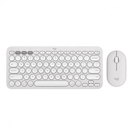 Desktop Logitech Pebble 2 Combo US (W), valge