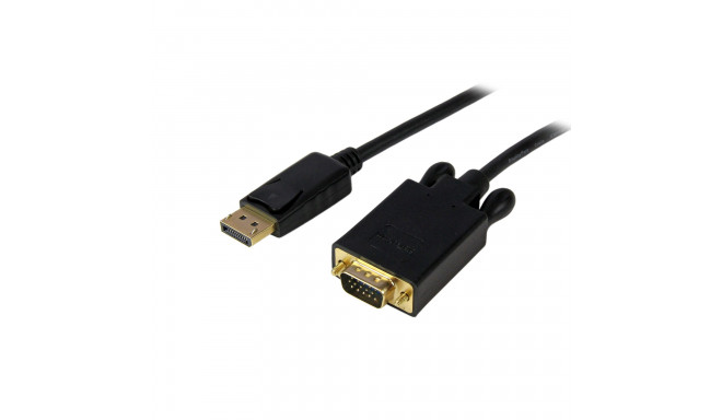 DisplayPort to VGA adapter Startech DP2VGAMM10B 3 m Black