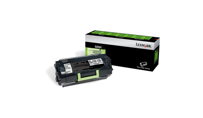 Toneris Lexmark 522H Melns